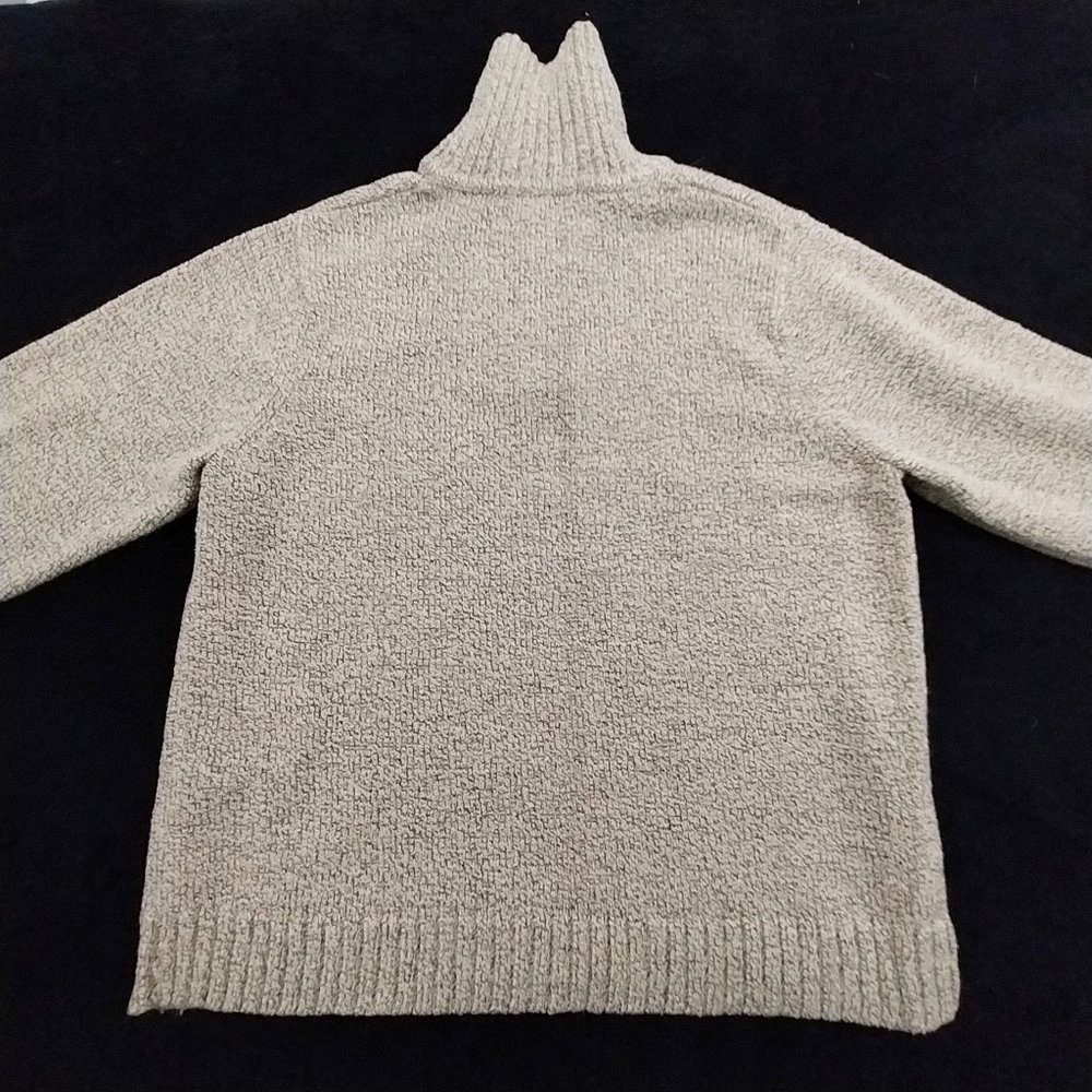 Carolyn‎ Taylor Sweater Size XL Brown Partial Zip Turtle Neck #1260 - Picture 10 of 13